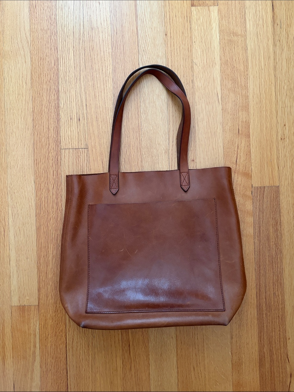 Madewell Medium Leather Transport Tote Bag